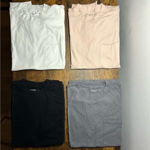 Bundle of 4 Abercrombie & Fitch Oversized / Long Line Tees - L